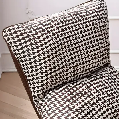 Contemporary Houndstooth Upholstered Rocking Chair for Indoor Image - 14