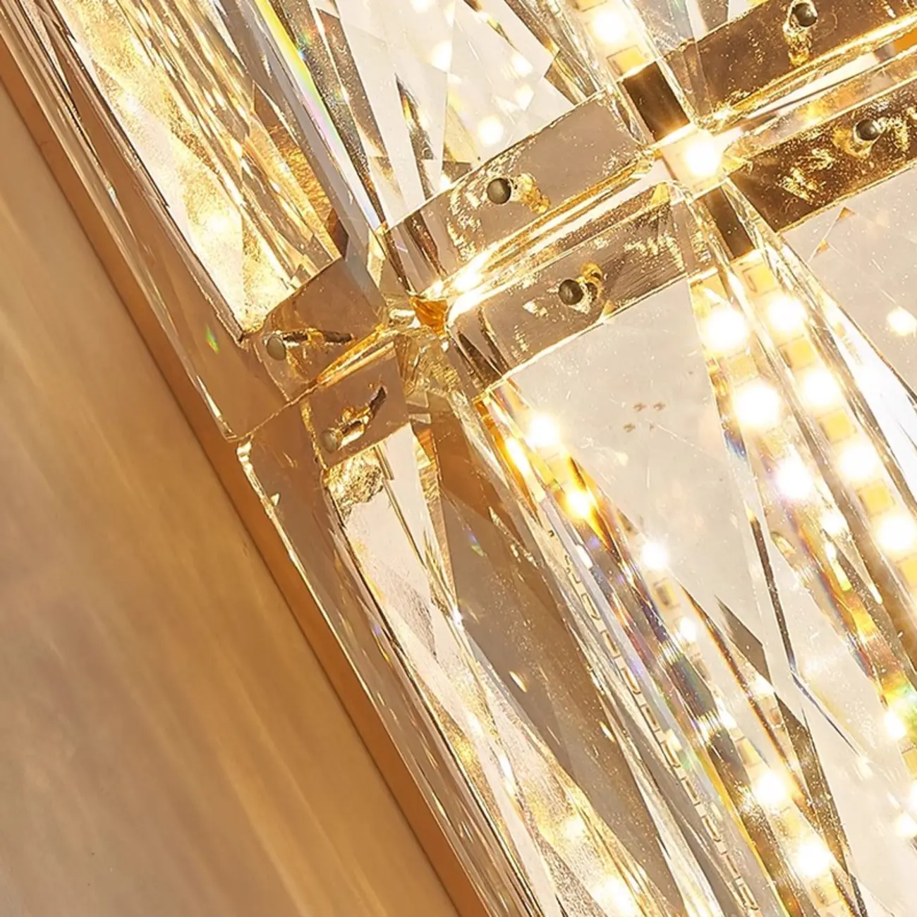 Direct-wired Steel Wall Sconce with Crystal Shade Image - 20 | homeyfad