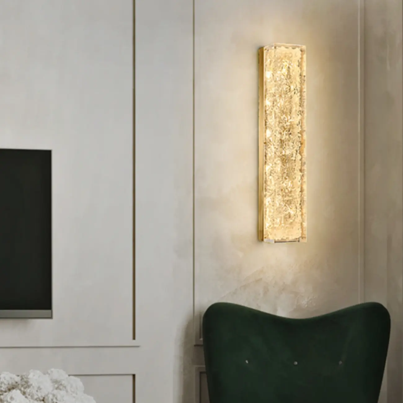 Ambient Metal 3-Color Wall Sconce with Resin Shade  Image - 1 | homeyfad