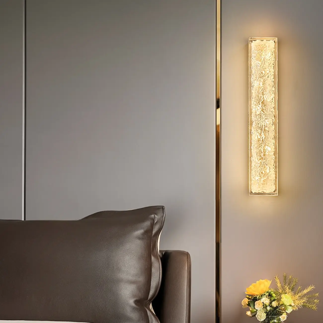 Ambient Metal 3-Color Wall Sconce with Resin Shade  Image - 4 | homeyfad