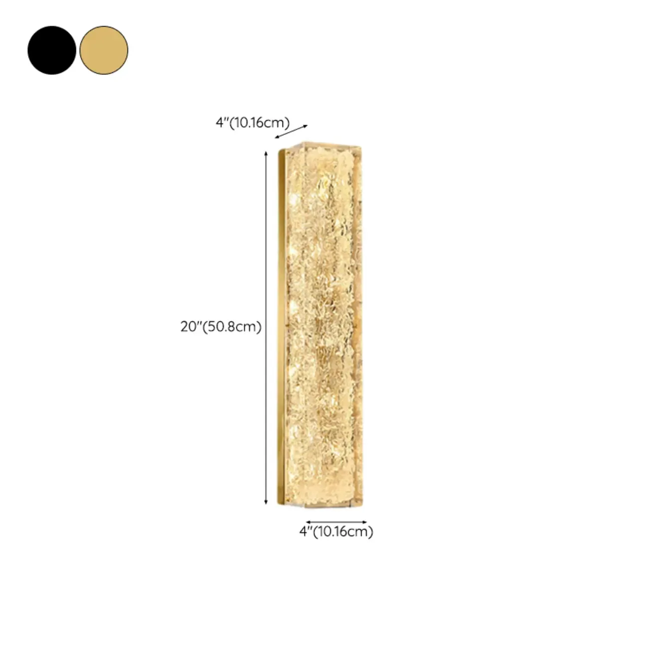 Ambient Metal 3-Color Wall Sconce with Resin Shade Image - 16