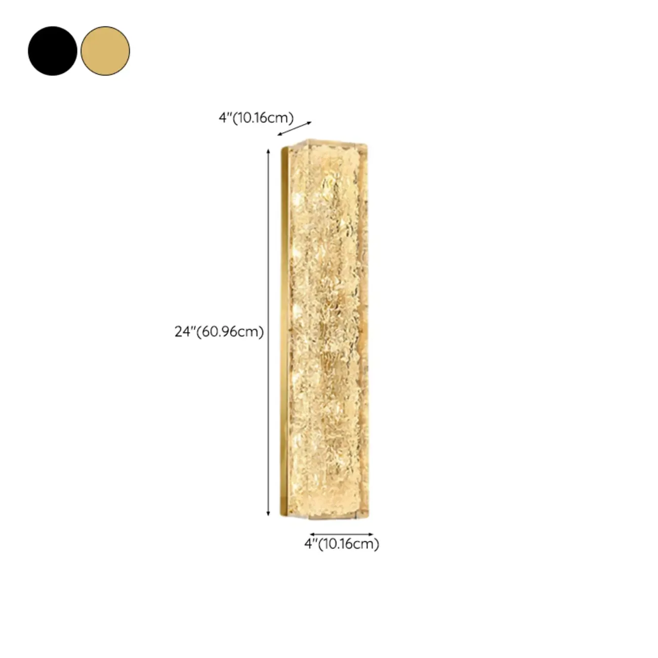 Ambient Metal 3-Color Wall Sconce with Resin Shade Image - 17