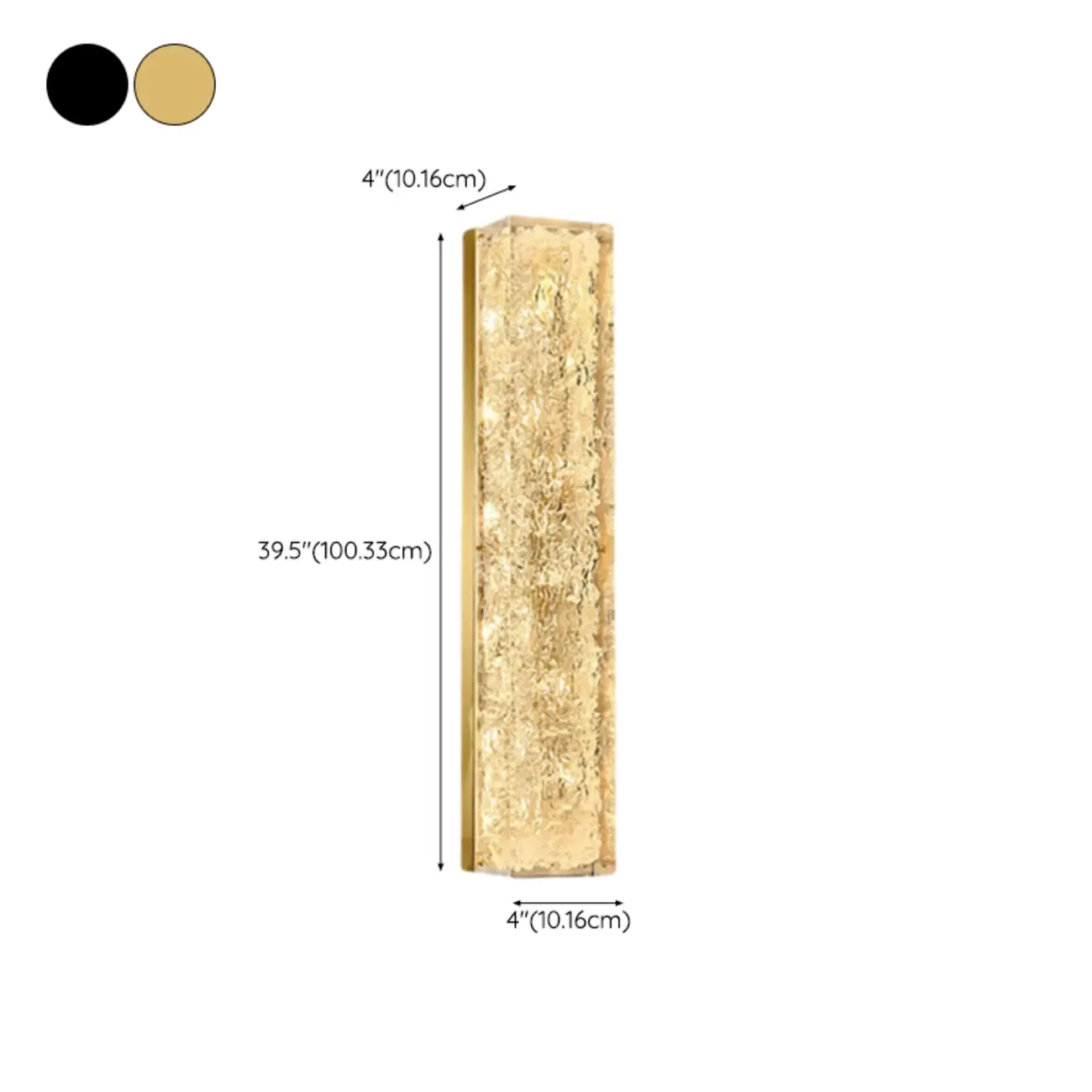 Ambient Metal 3-Color Wall Sconce with Resin Shade Image - 19