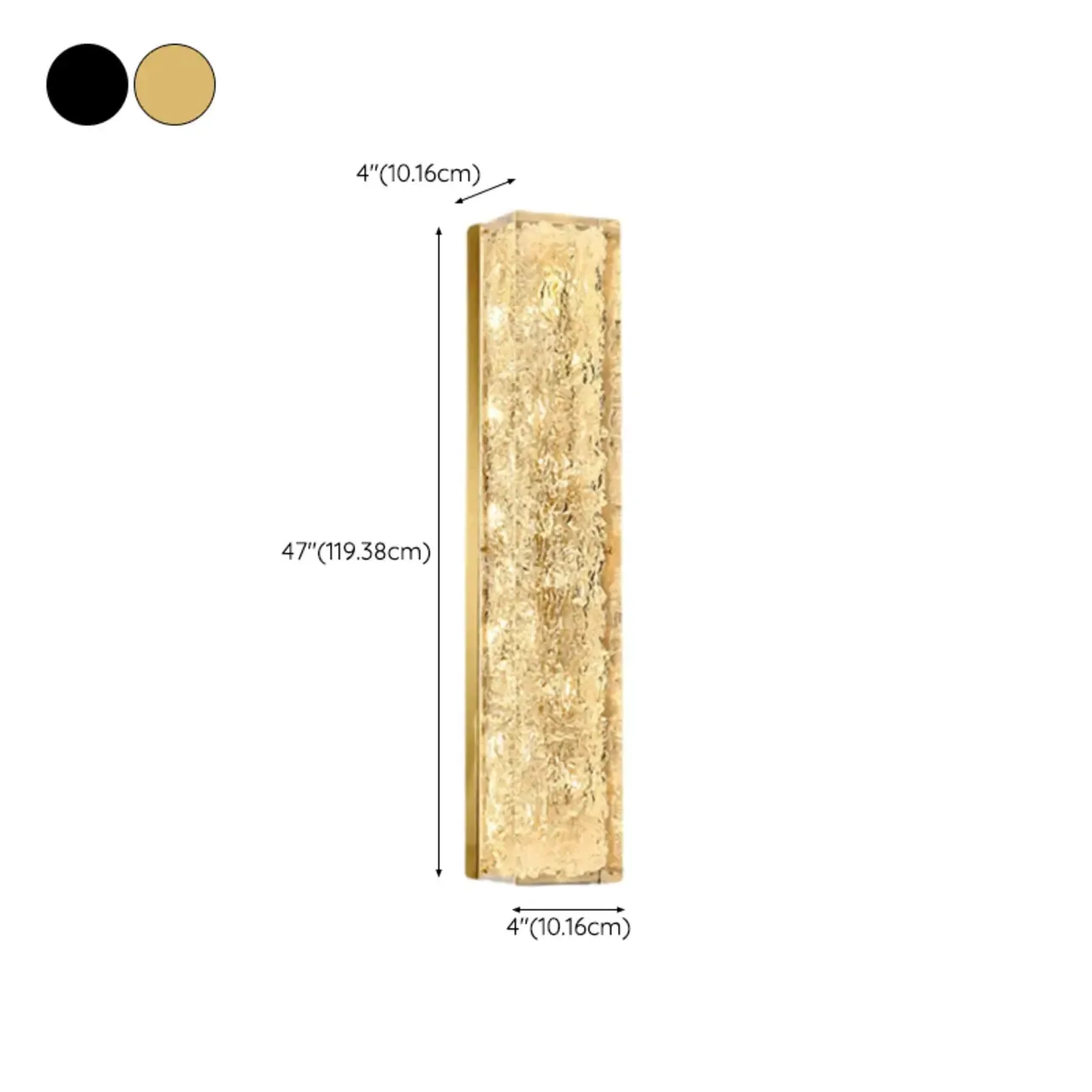 Ambient Metal 3-Color Wall Sconce with Resin Shade Image - 20