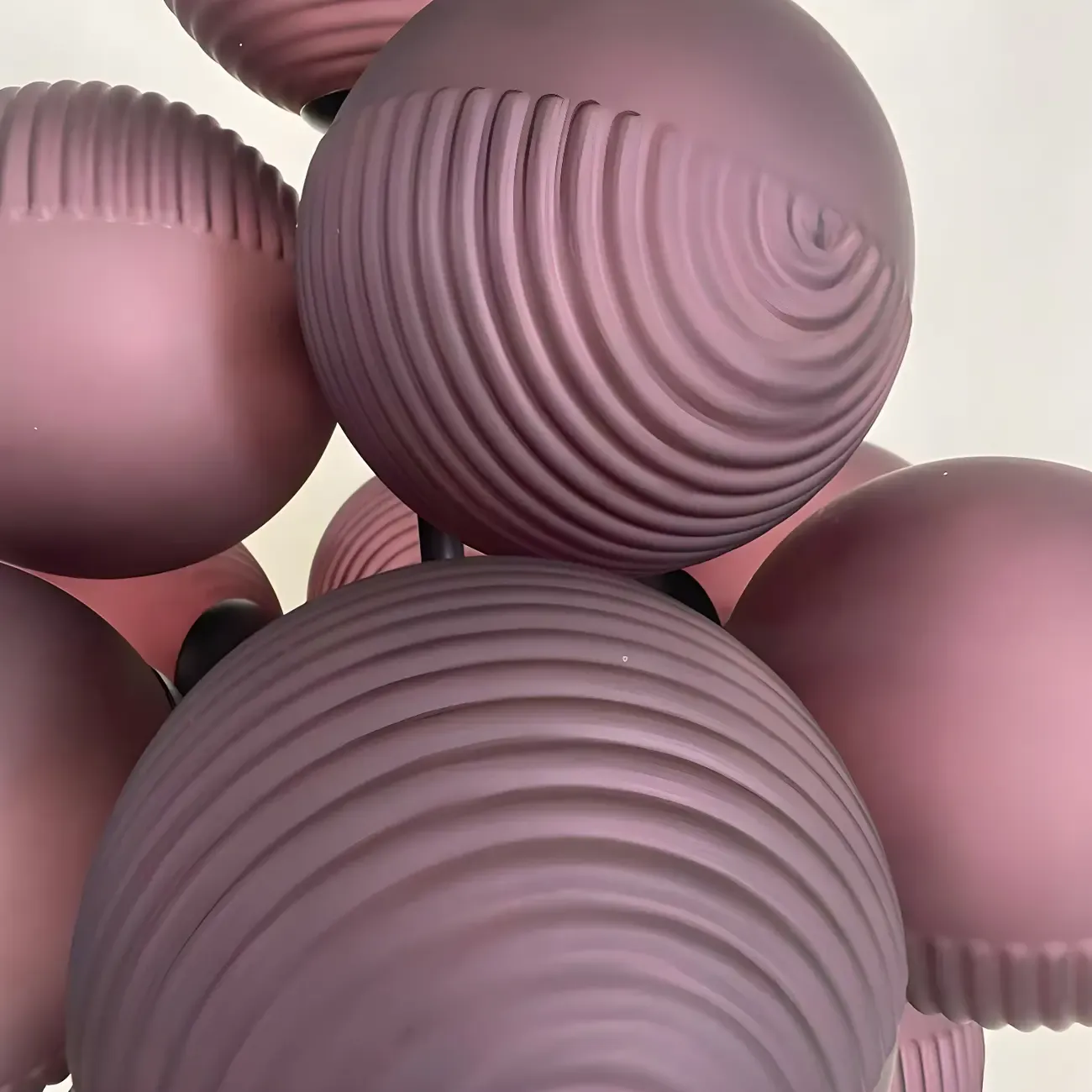 Modern Tree Floor Lamp with Purple Globe Shades for Decor Image - 6