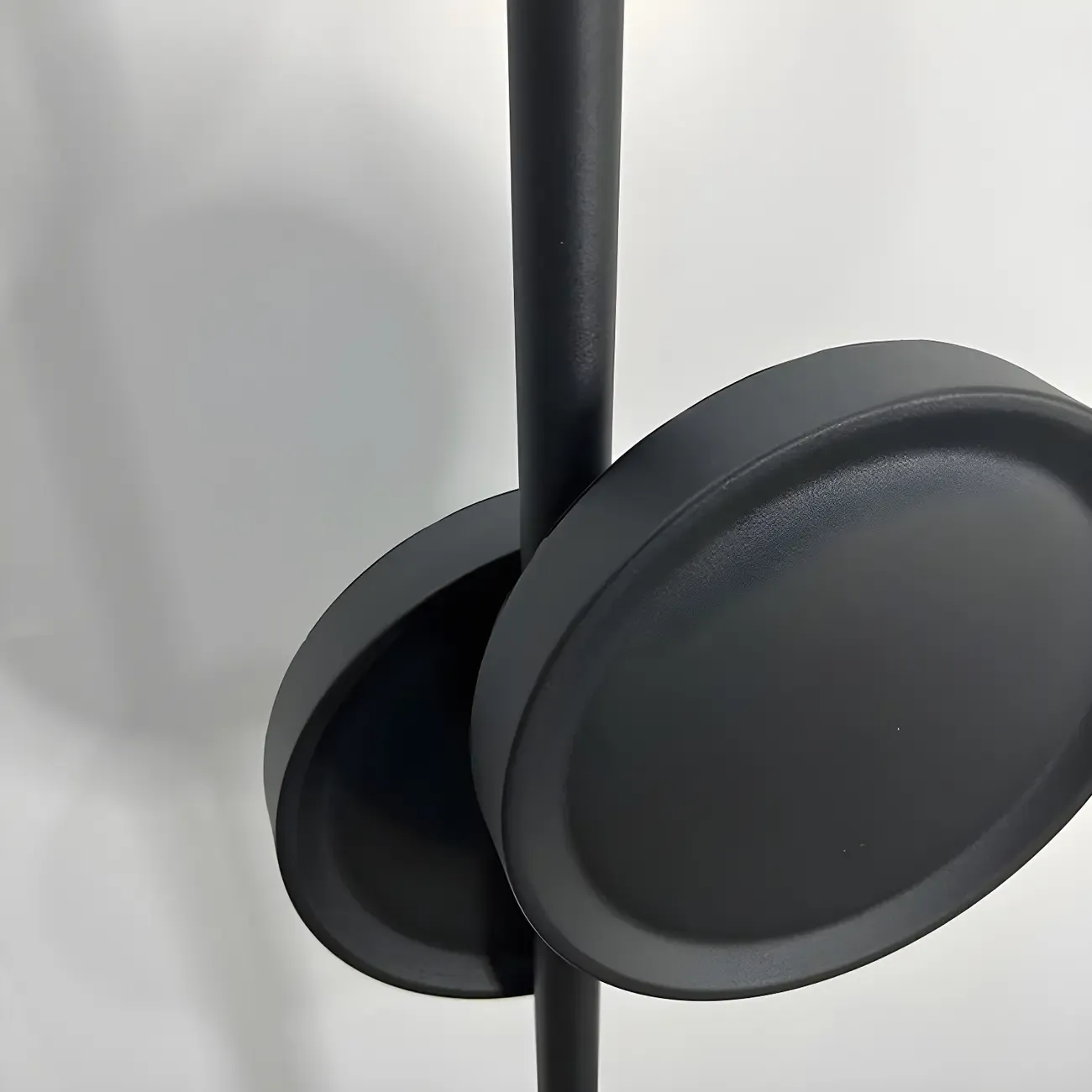 Stylish 2-Light Geometric Black Floor Lamp for Living Room Image - 6