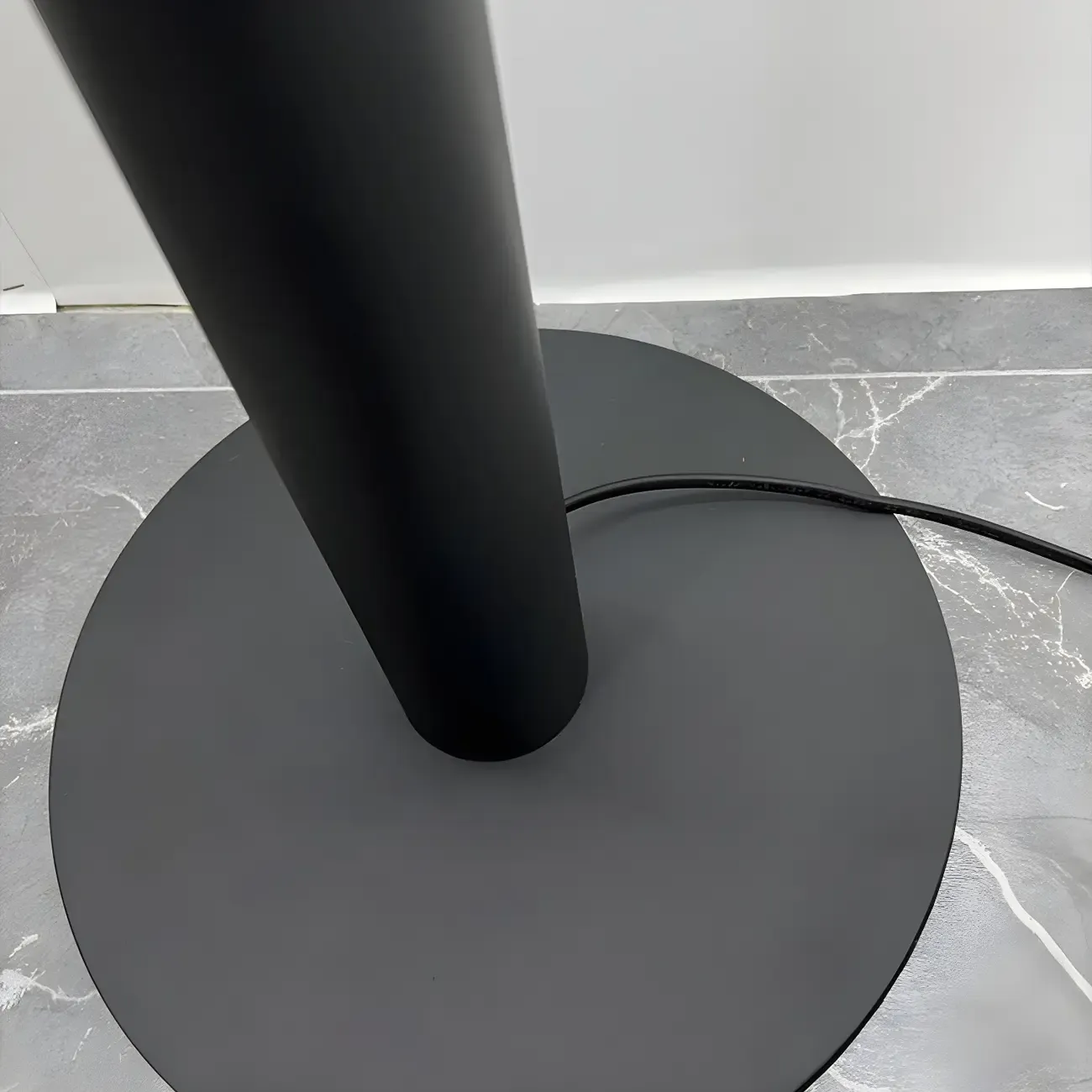 Stylish 2-Light Geometric Black Floor Lamp for Living Room Image - 7