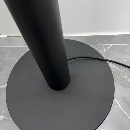 Stylish 2-Light Geometric Black Floor Lamp for Living Room Image - 7