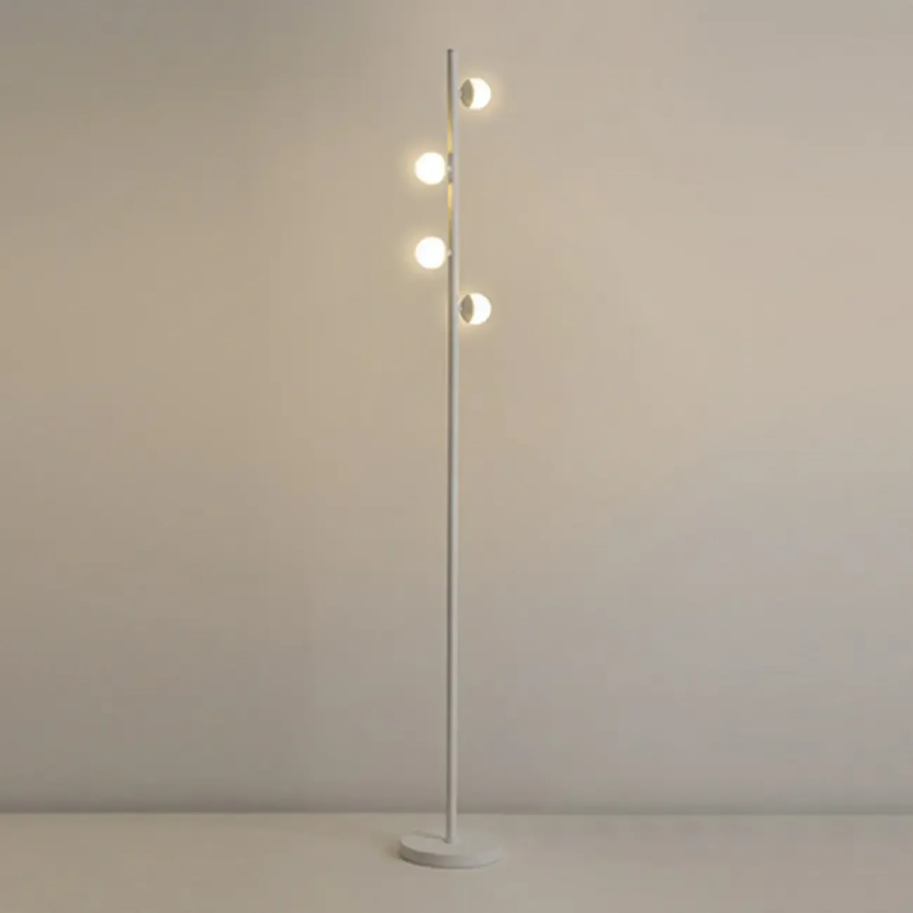 6-Light LED Black Tree Floor Lamp for Living Room Decor Image - 3