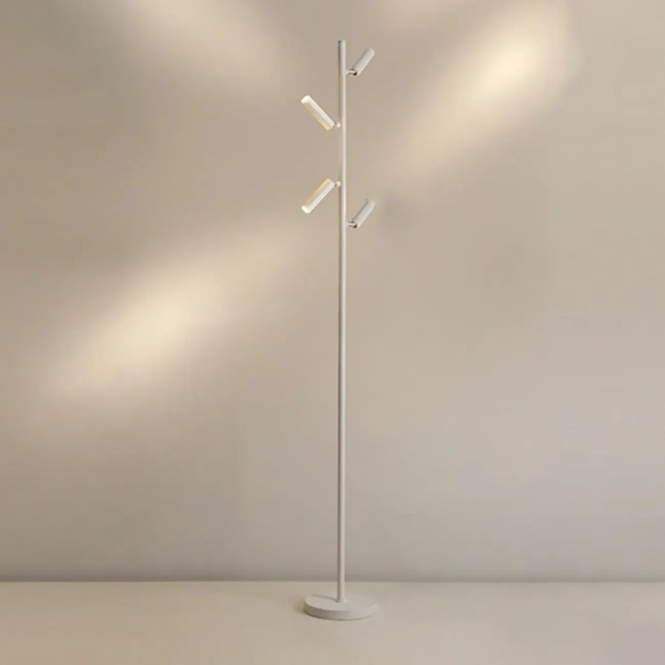 6-Light LED Black Tree Floor Lamp for Living Room Decor Image - 6