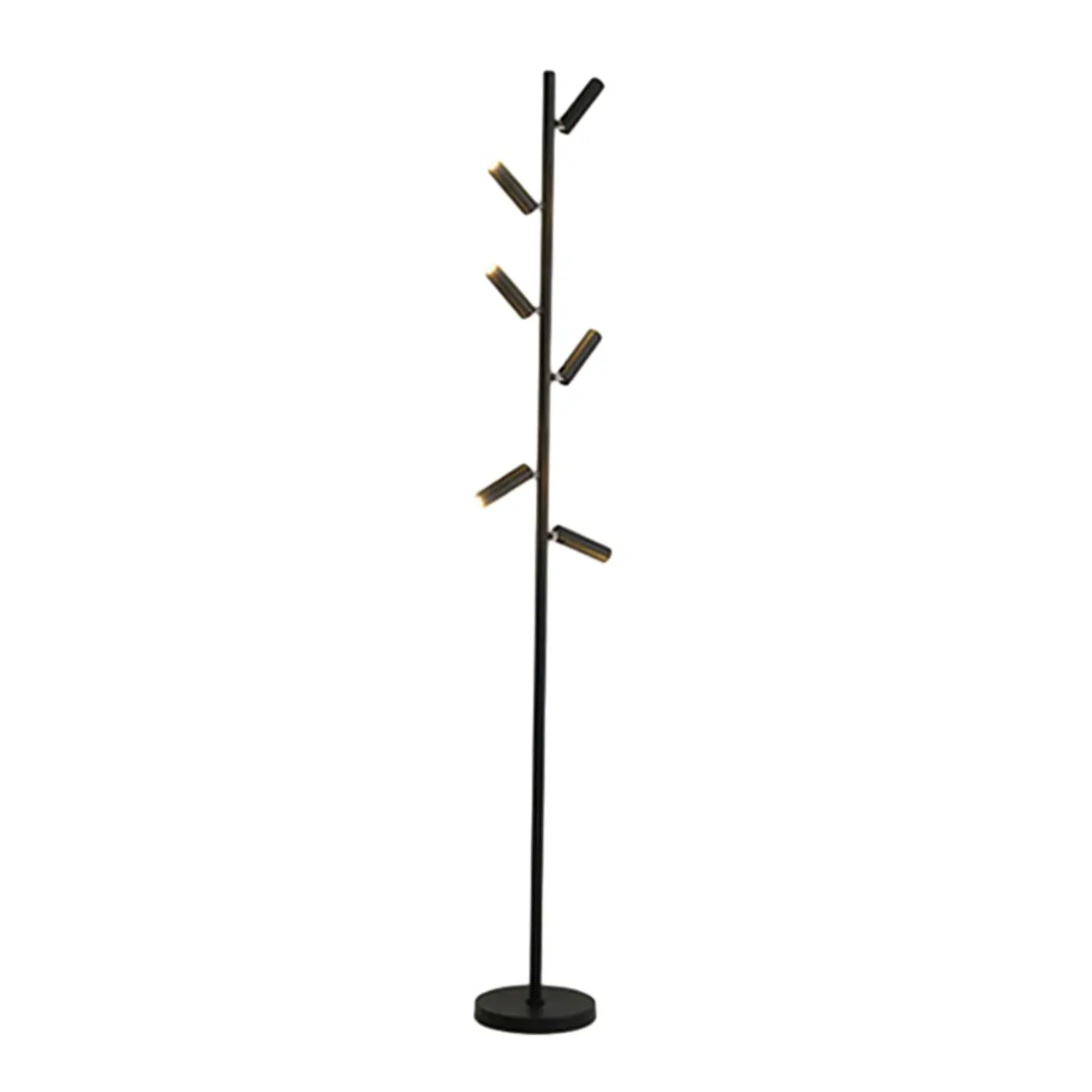 6-Light LED Black Tree Floor Lamp for Living Room Decor Image - 9 | homeyfad