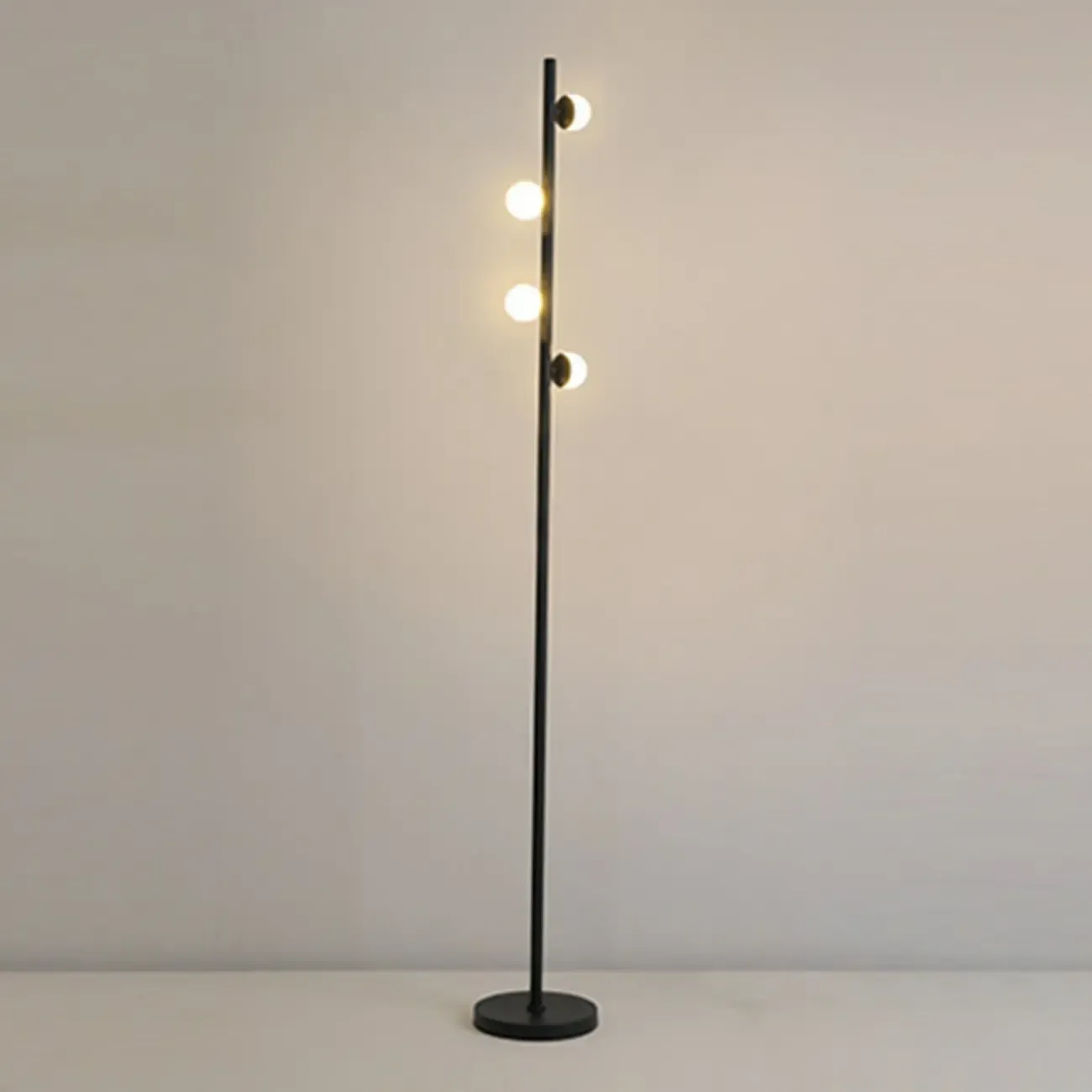 6-Light LED Black Tree Floor Lamp for Living Room Decor Image - 12