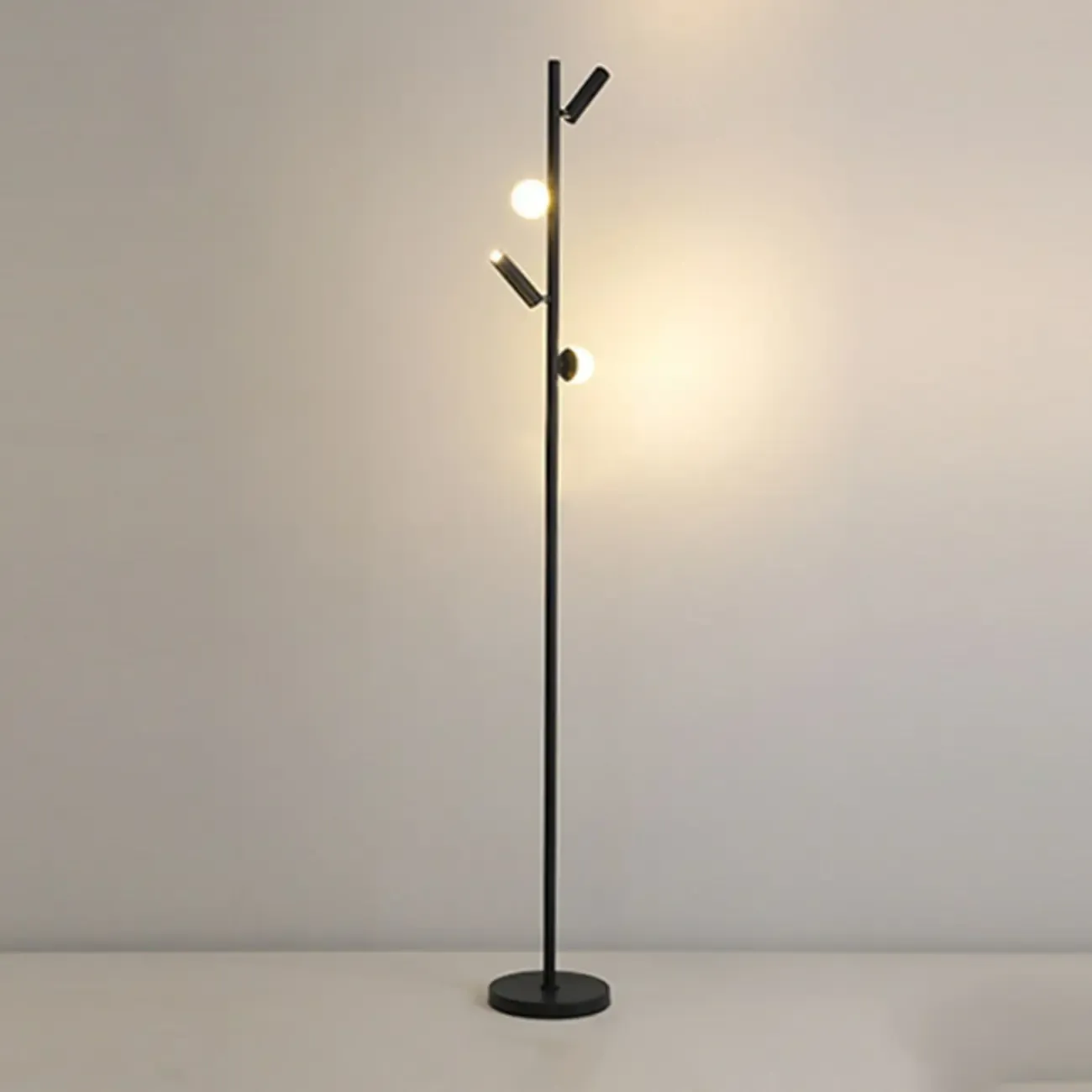 6-Light LED Black Tree Floor Lamp for Living Room Decor Image - 14