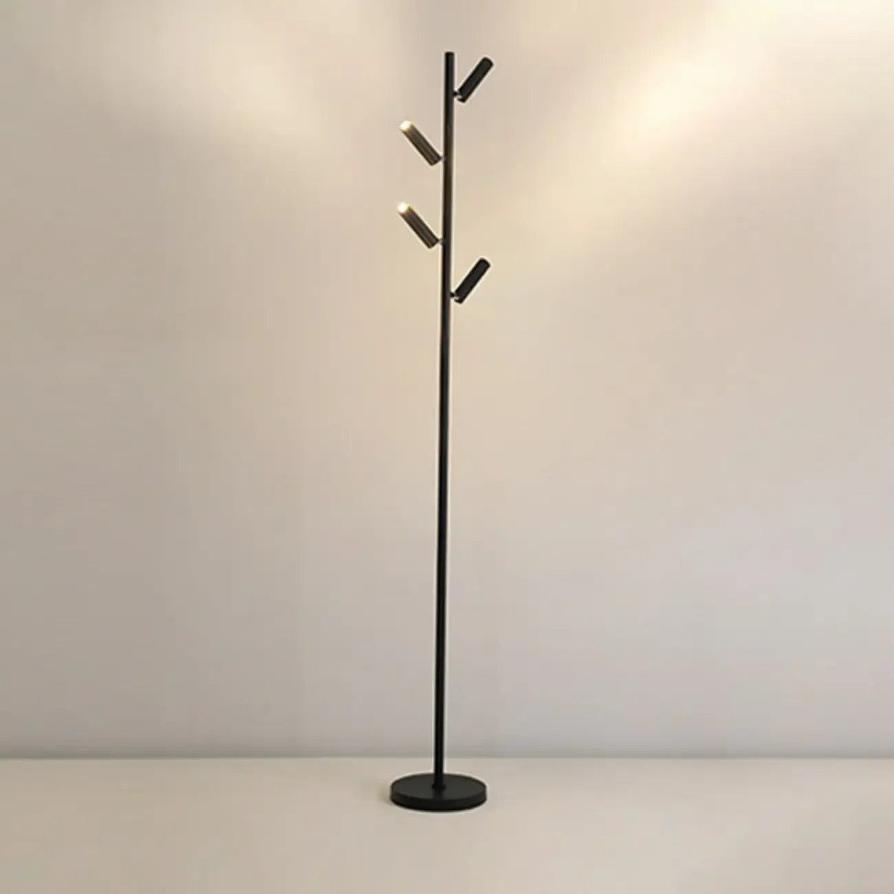 6-Light LED Black Tree Floor Lamp for Living Room Decor Image - 15