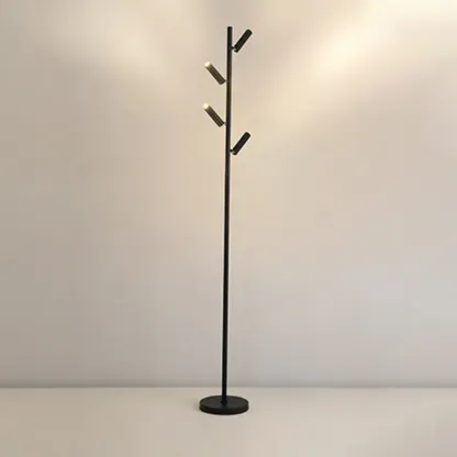 6-Light LED Black Tree Floor Lamp for Living Room Decor Image - 15