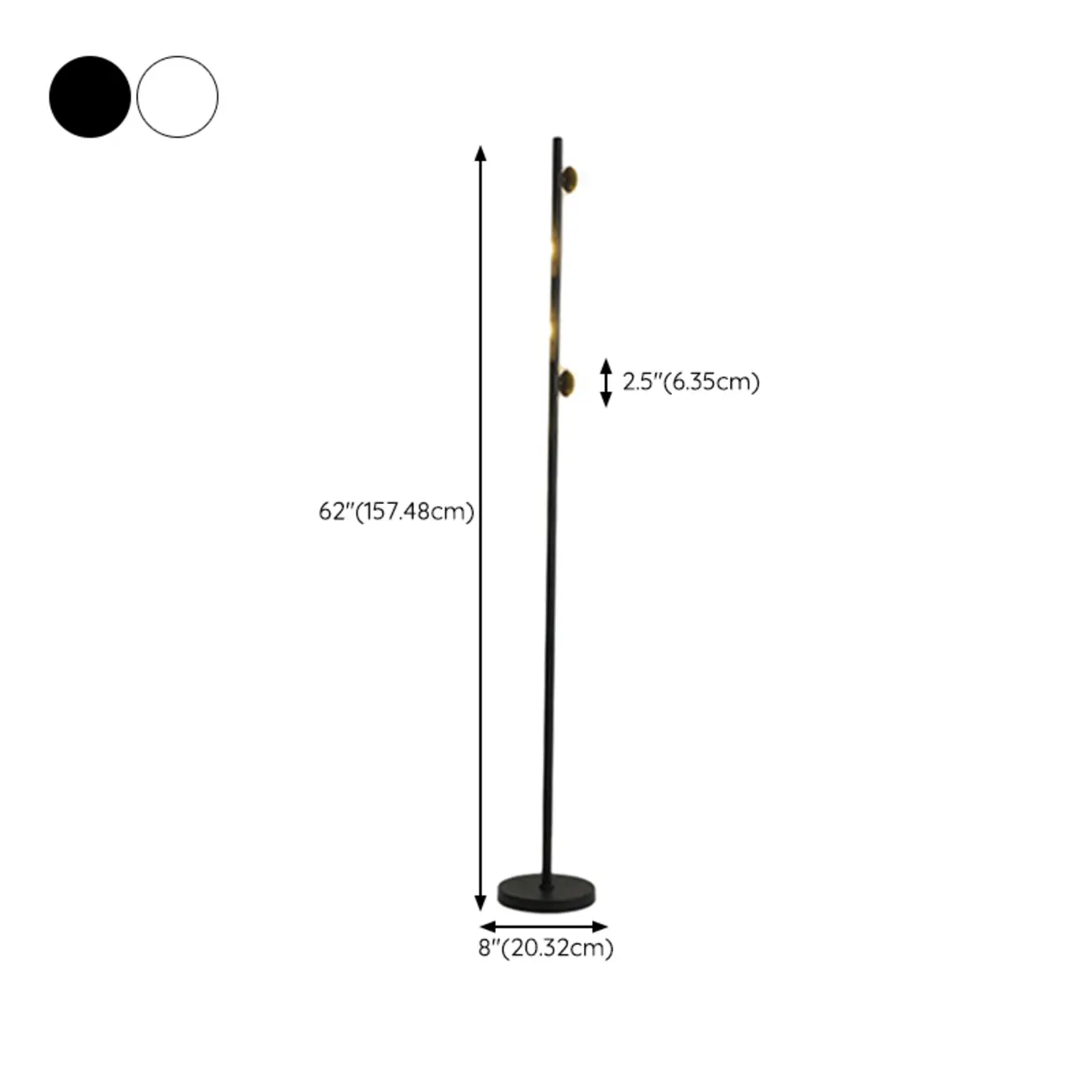 6-Light LED Black Tree Floor Lamp for Living Room Decor Image - 18 | homeyfad