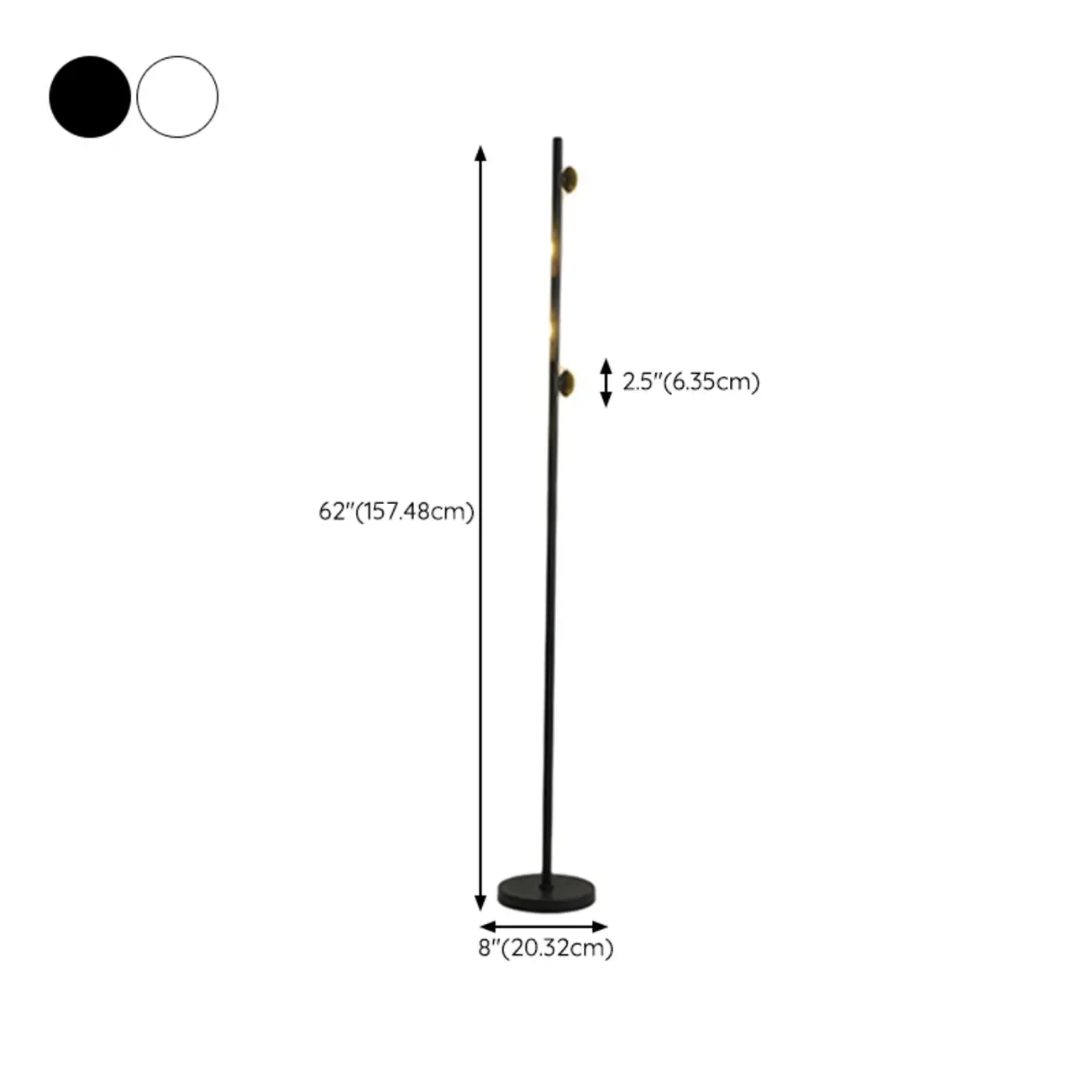 6-Light LED Black Tree Floor Lamp for Living Room Decor Image - 18