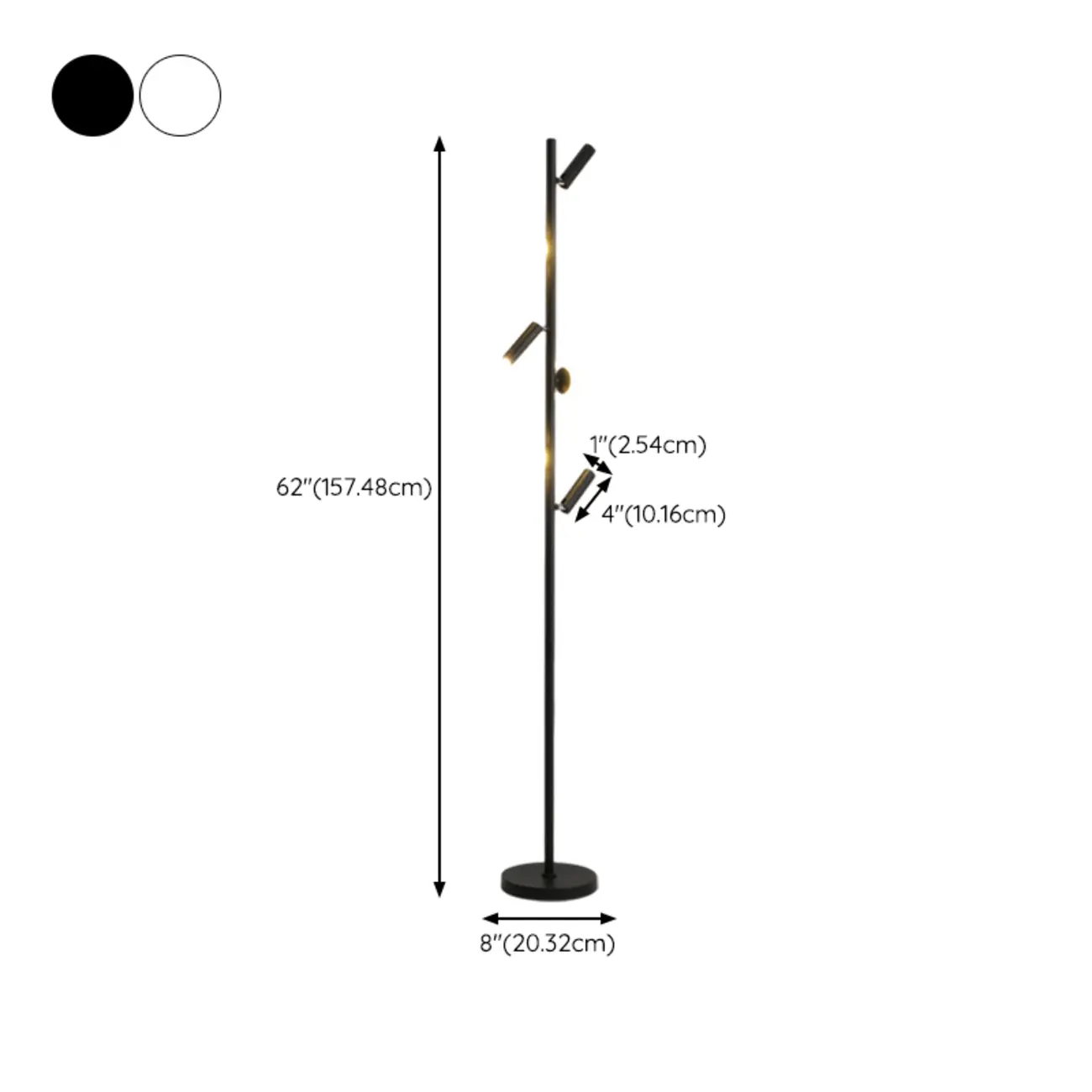 6-Light LED Black Tree Floor Lamp for Living Room Decor Image - 21 | homeyfad