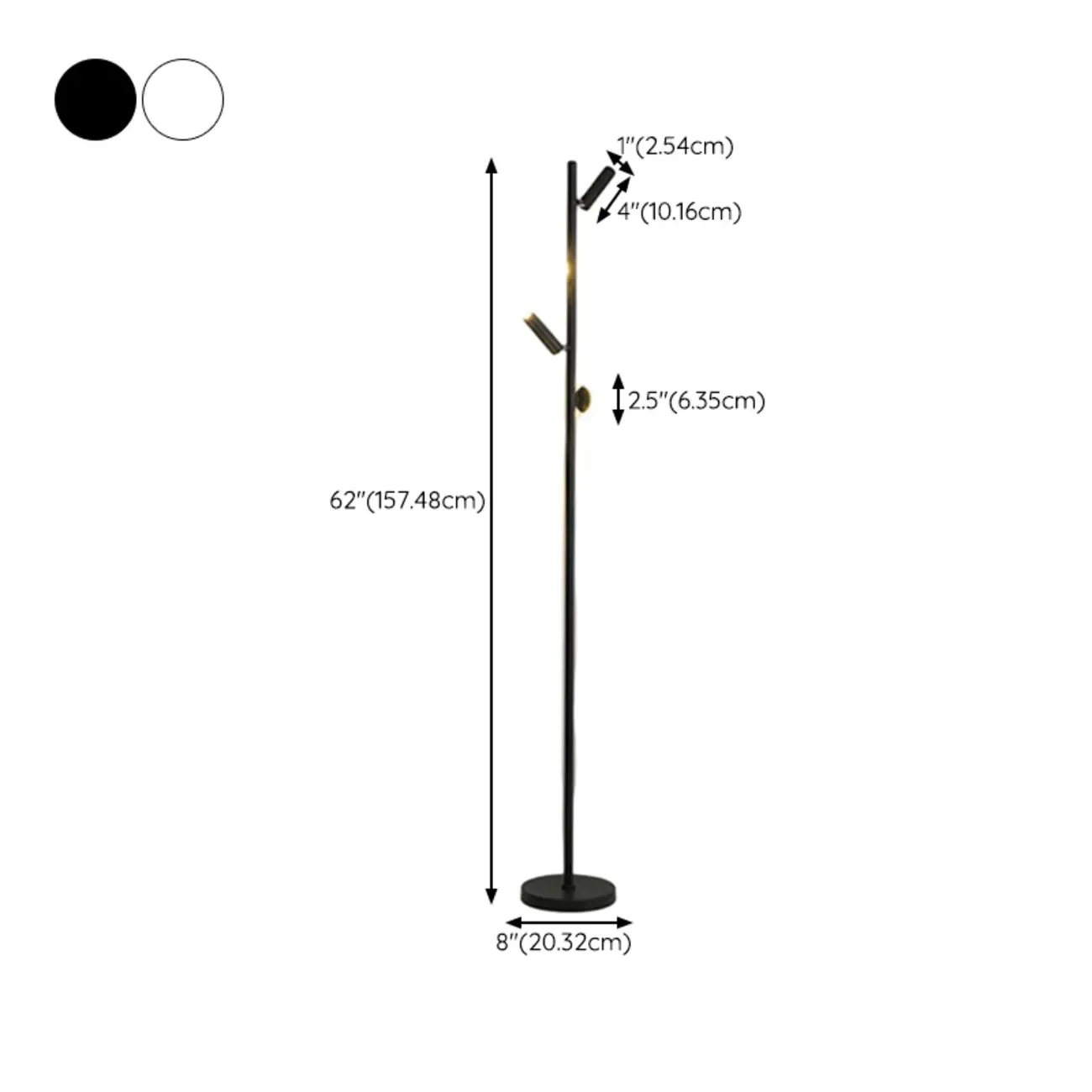 6-Light LED Black Tree Floor Lamp for Living Room Decor Image - 22