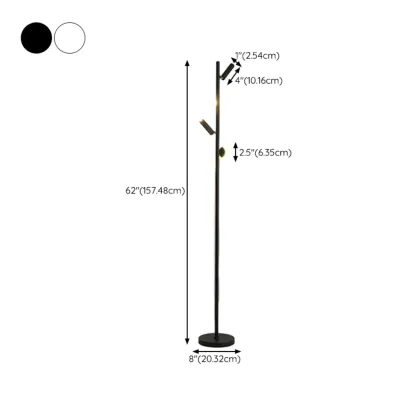 6-Light LED Black Tree Floor Lamp for Living Room Decor Image - 22