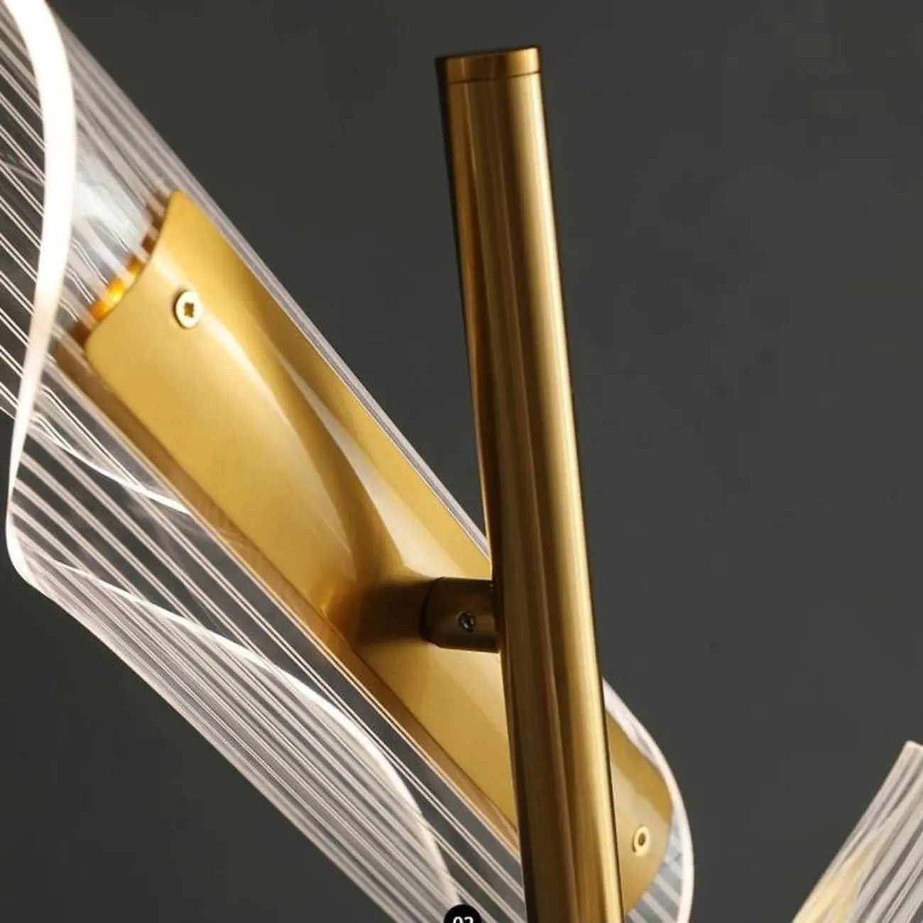 3-Light Unique Dimmable Gold Floor Lamp with Adjustable Head Image - 4 | homeyfad