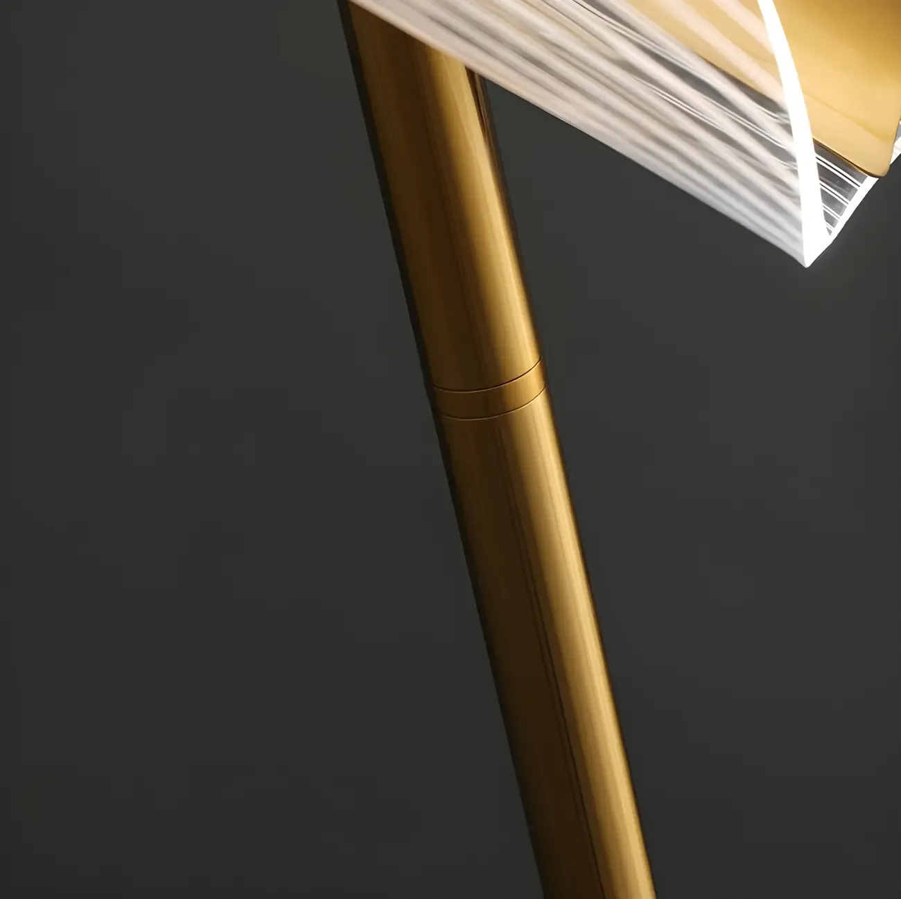 3-Light Unique Dimmable Gold Floor Lamp with Adjustable Head Image - 10