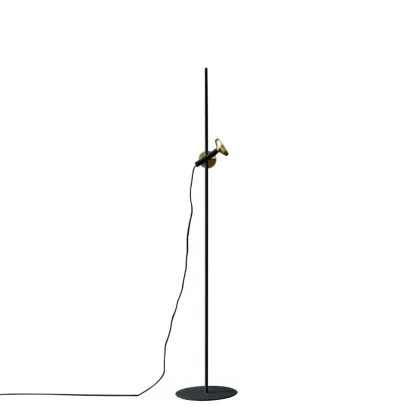 Modern Geometric Black Gold Floor Lamp for Living Room Image - 5