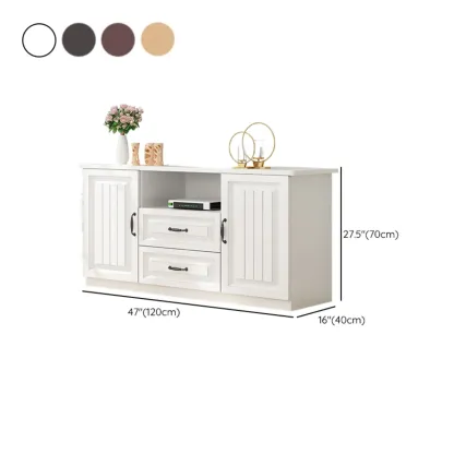 Minimalist Wooden TV Stand with Ample Storage for Home Use #size