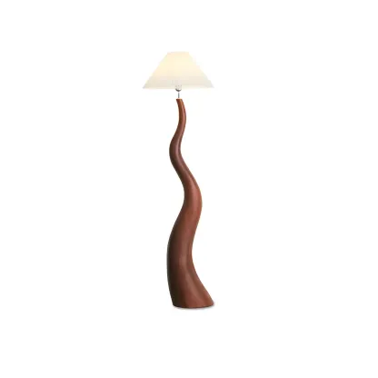 Oriental Resin Wave Floor Lamp for Living Room Decor Image - 9