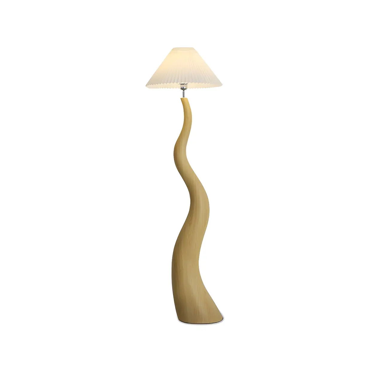 Oriental Resin Wave Floor Lamp for Living Room Decor Image - 3 | homeyfad