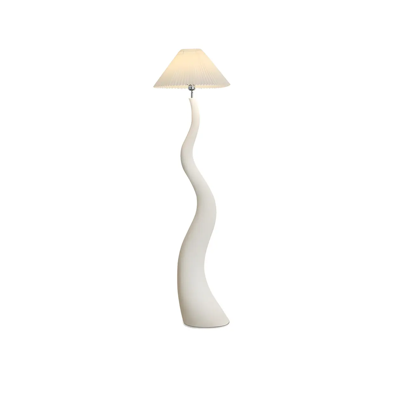 Oriental Resin Wave Floor Lamp for Living Room Decor Image - 5 | homeyfad