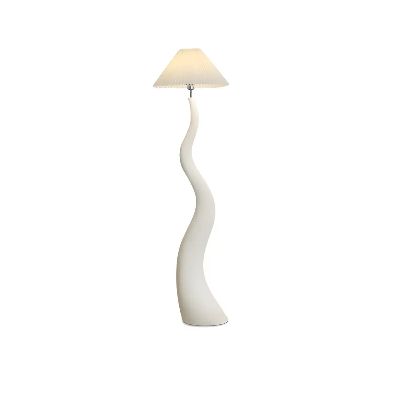 Oriental Resin Wave Floor Lamp for Living Room Decor Image - 5