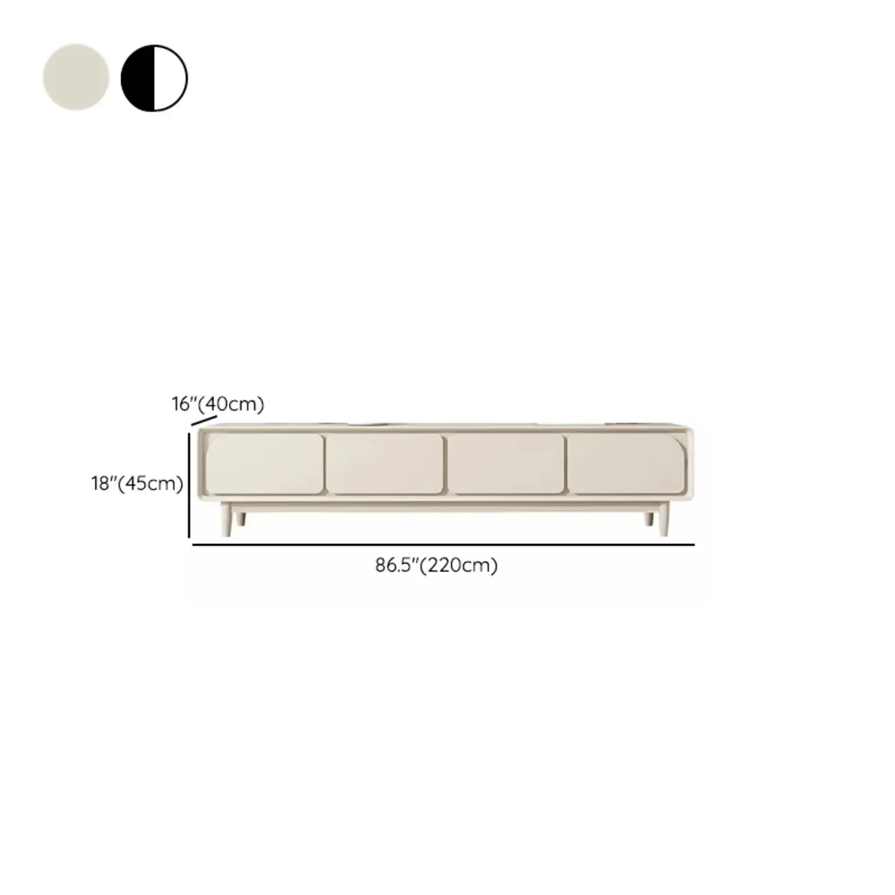 Contemporary Wooden TV Cabinet with Cable Management Image - 8