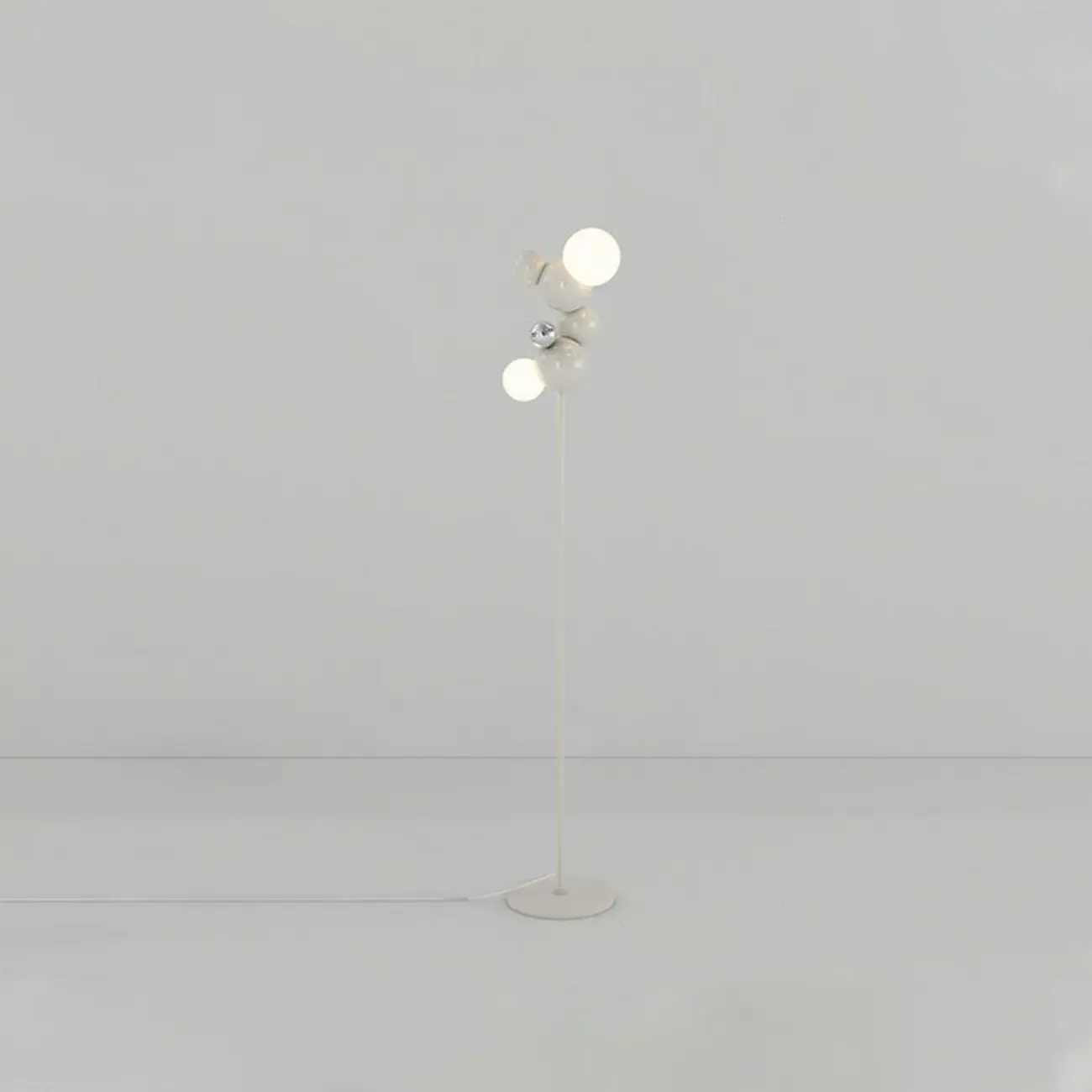 2-Light Unique Modern Spherical Floor Lamp for Bedroom Image - 3 | homeyfad