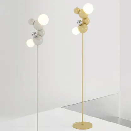 2-Light Unique Modern Spherical Floor Lamp for Bedroom Image - 10