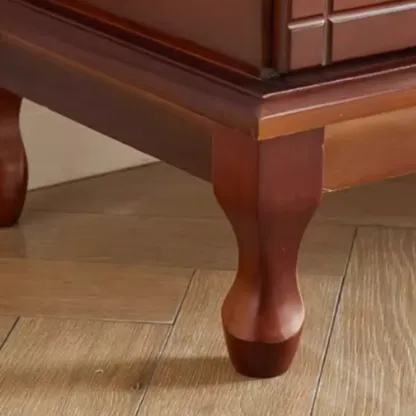 Modern Wooden TV Stand with 6-Drawers Storage for Living Room Image - 9