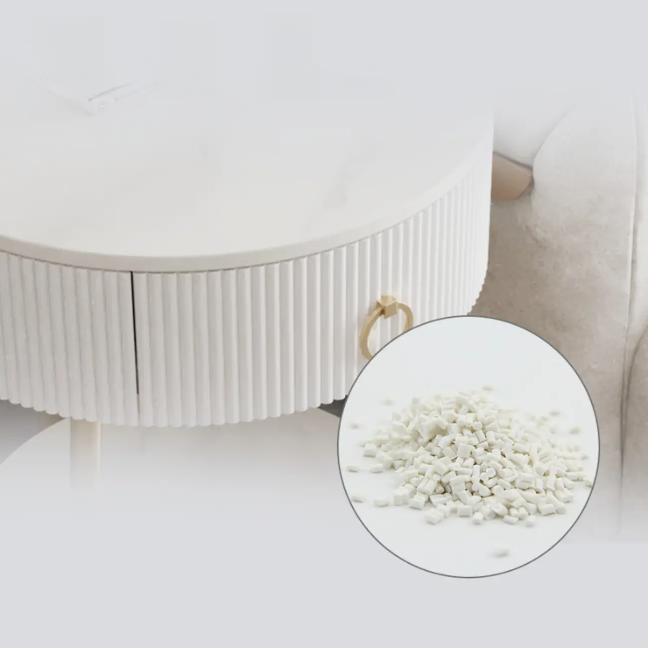 Modern Round Marble End Table with Storage and Metal Legs Image - 6 | homeyfad