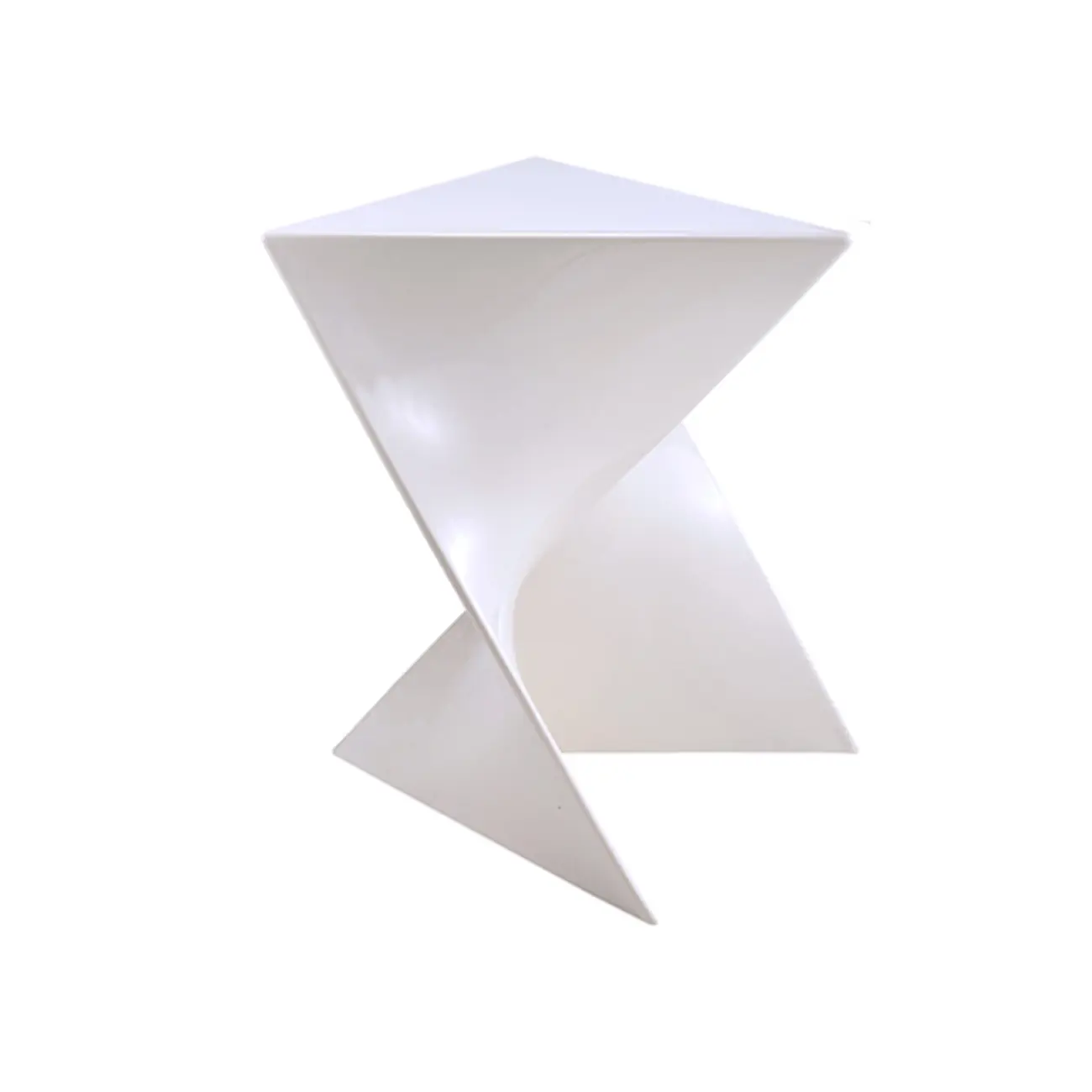 Unique Modern Clear Acrylic End Table for Living Room Image - 3 | homeyfad