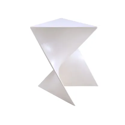 Unique Modern Clear Acrylic End Table for Living Room Image - 3