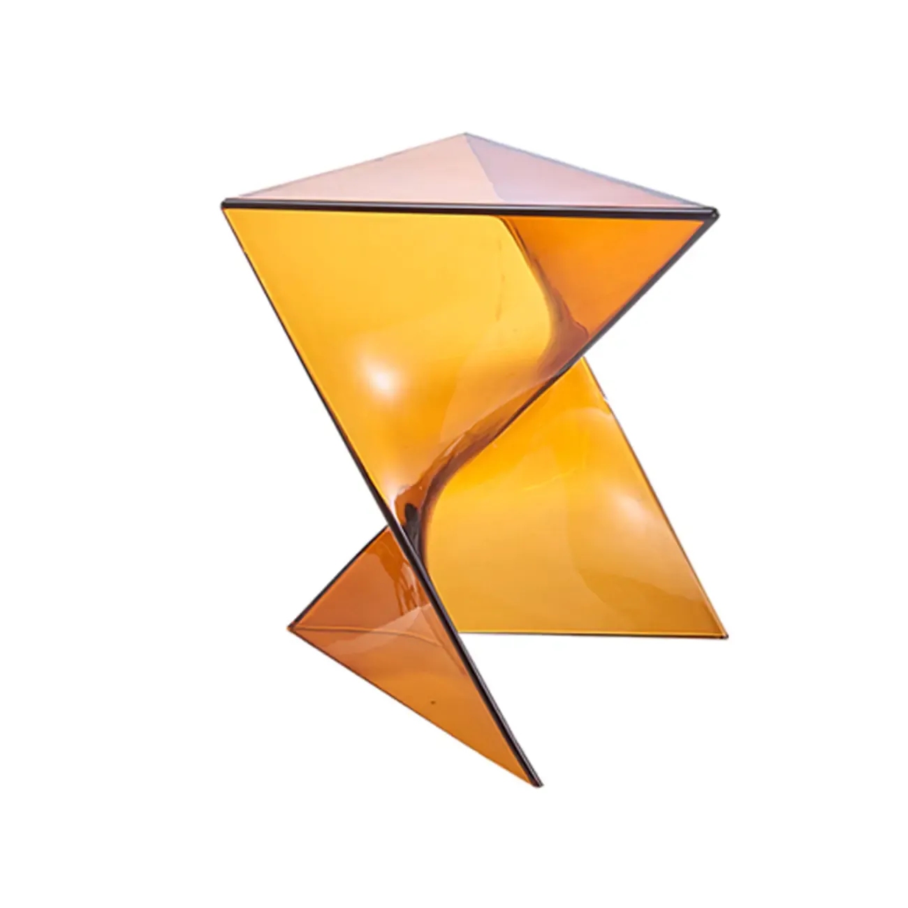 Unique Modern Clear Acrylic End Table for Living Room Image - 5