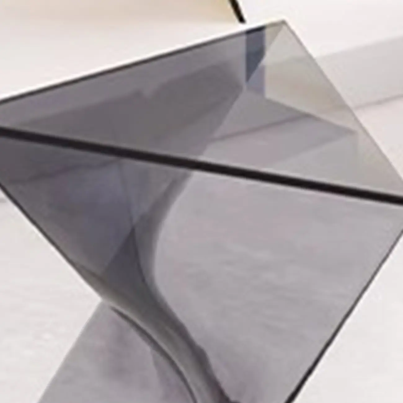 Unique Modern Clear Acrylic End Table for Living Room Image - 12 | homeyfad