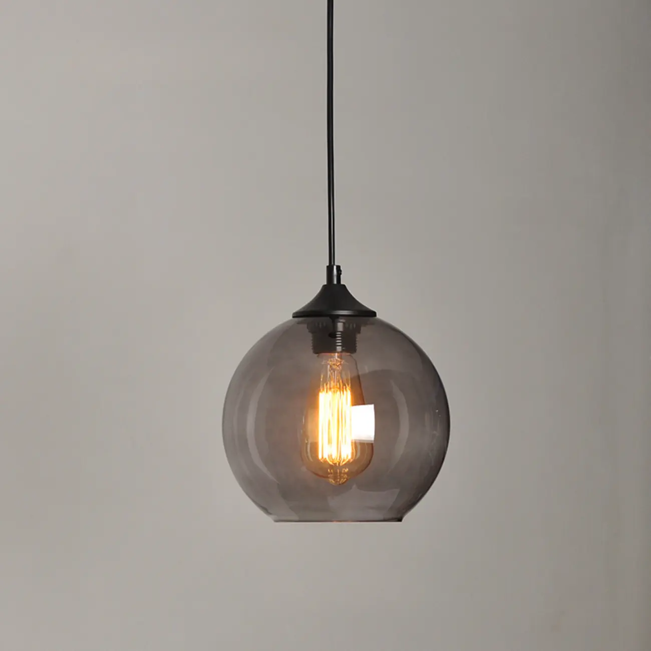 Modern Single Glass Globe Pendant Light for Residential Use Image - 12 | homeyfad