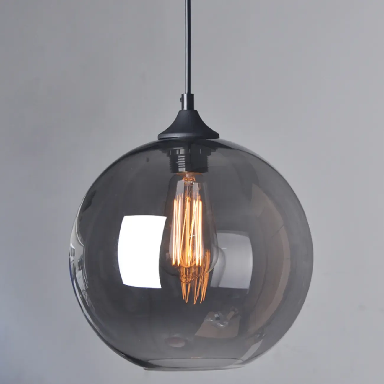 Modern Single Glass Globe Pendant Light for Residential Use Image - 18