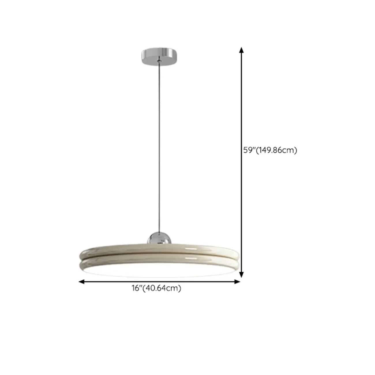 Metal Geometric Macaron LED Pendant Light in Round Shade Image - 20 | homeyfad