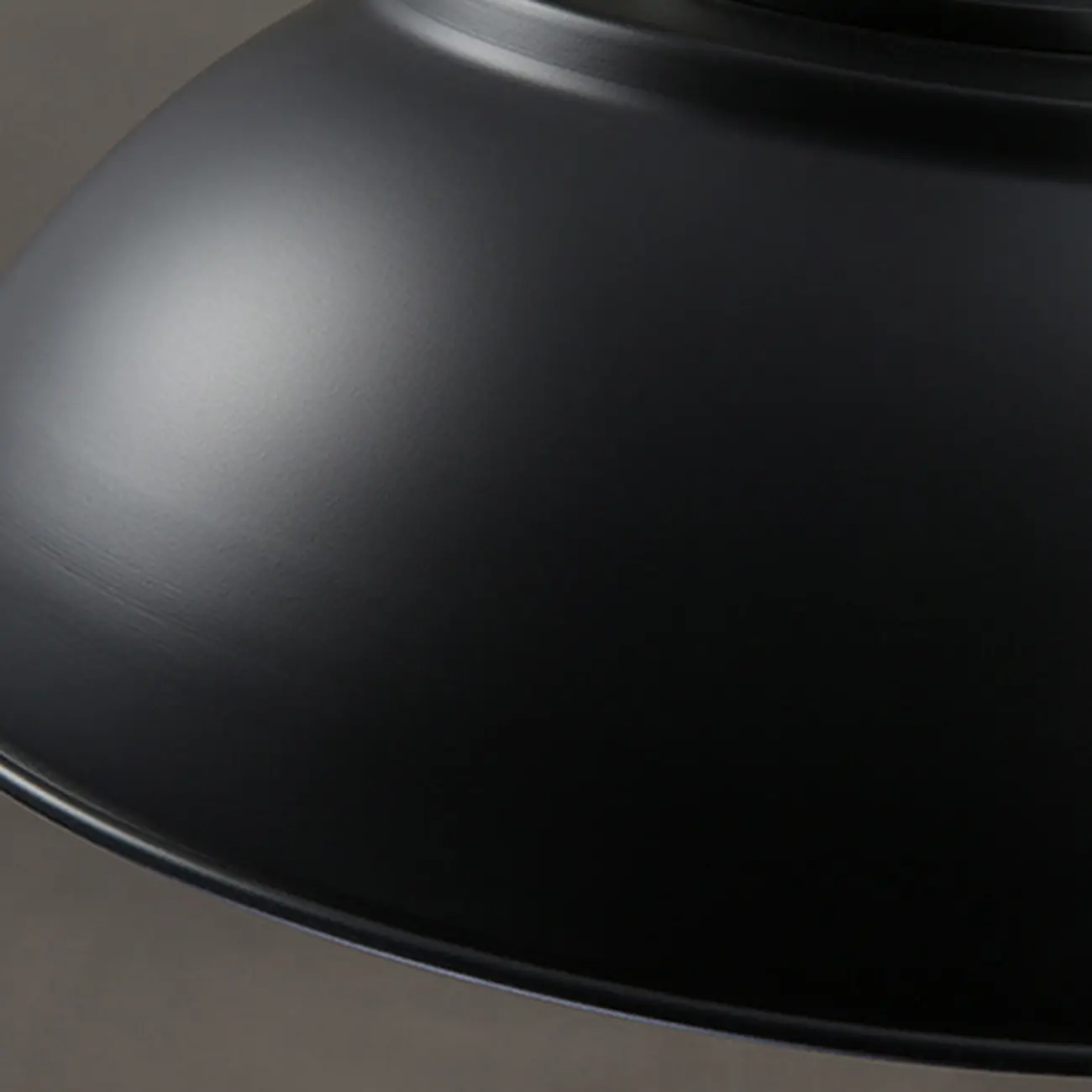 Industrial Black Round Metal Pendant light with Adjustable Length Image - 12 | homeyfad