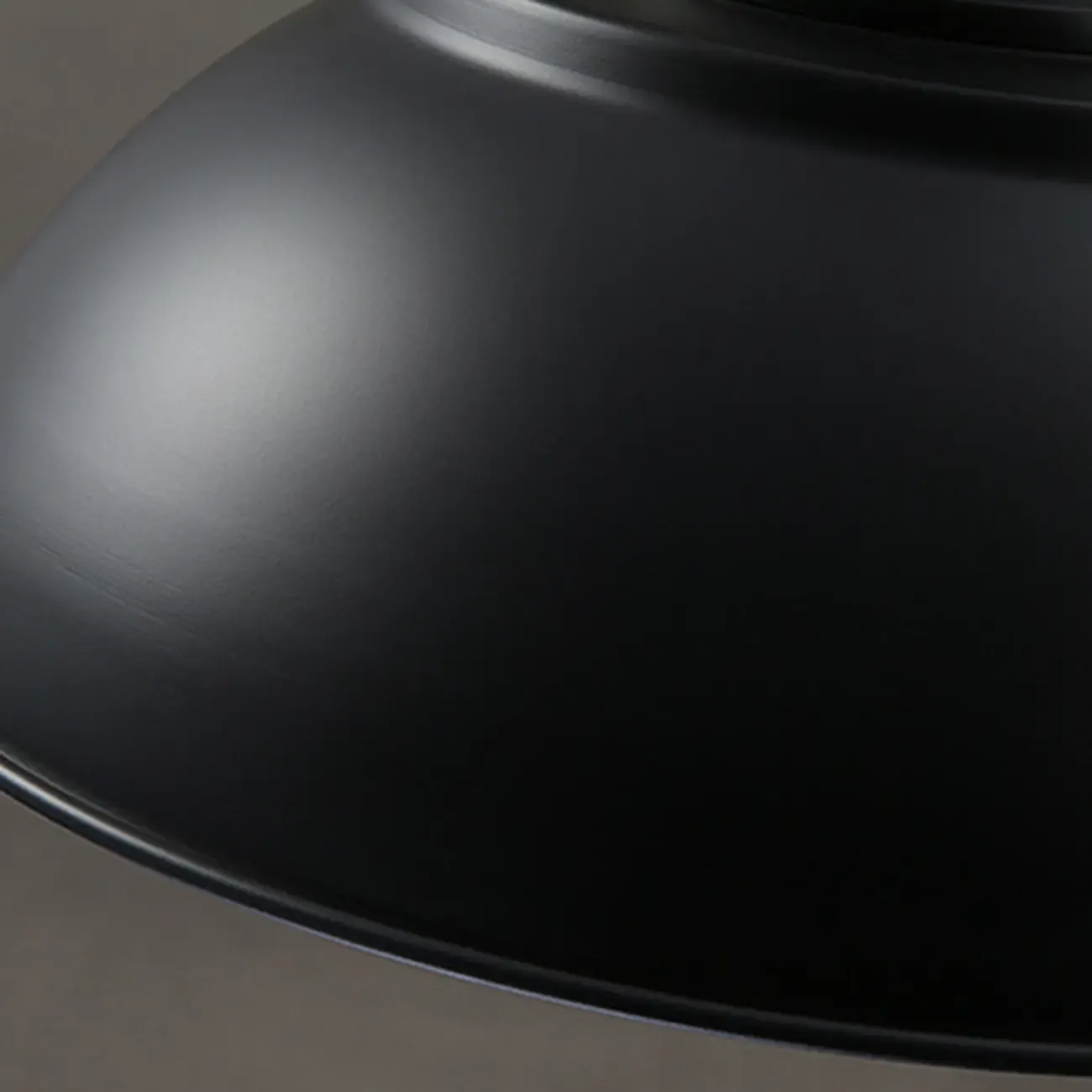 Industrial Black Round Metal Pendant light with Adjustable Length Image - 12