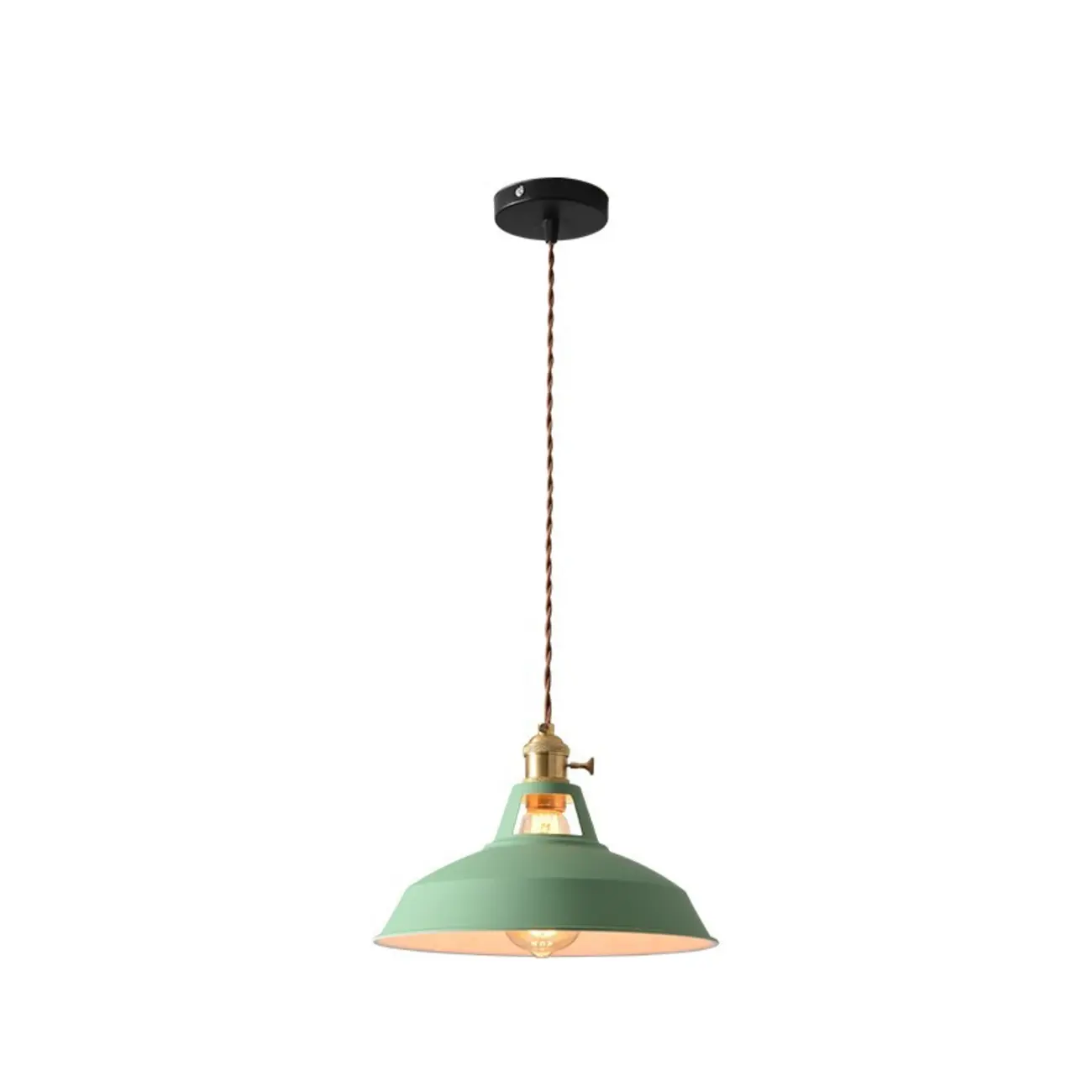 Macaron Iron Dome Pendant Lamp with Hardwired Image - 12 | homeyfad
