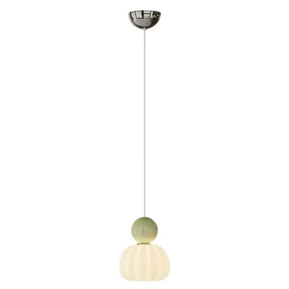 Cream Enclosure Pendant Light in Mini Size for Bedroom Image - 5