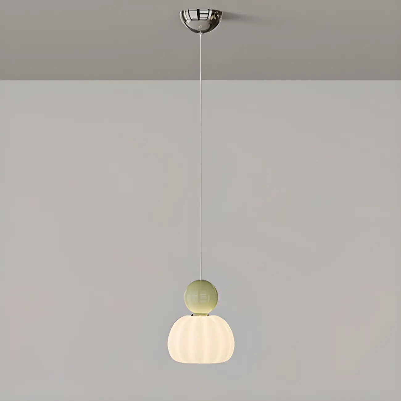 Cream Enclosure Pendant Light in Mini Size for Bedroom Image - 7 | homeyfad