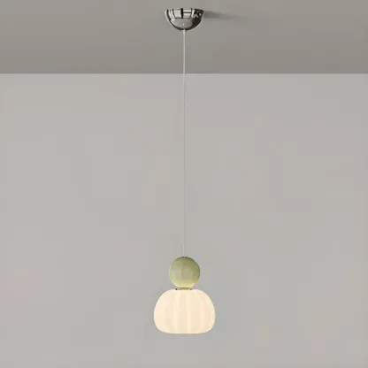 Cream Enclosure Pendant Light in Mini Size for Bedroom Image - 7